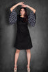 BLACK RUFFLE DRESS